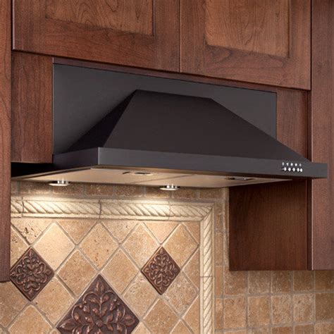 black stainless steel under cabinet range hood|black stainless ductless range hood.